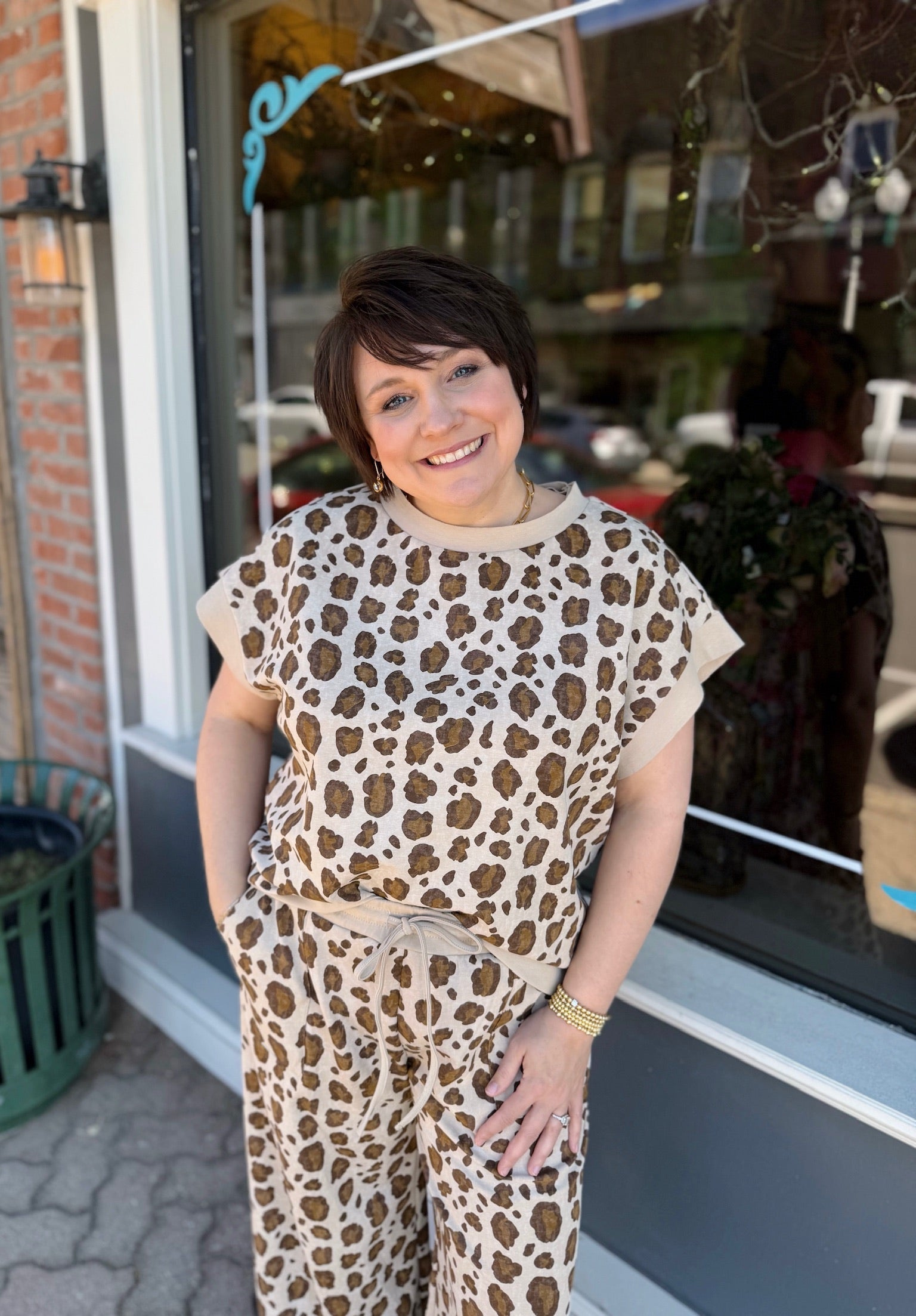 Leopard Short Sleeve Set