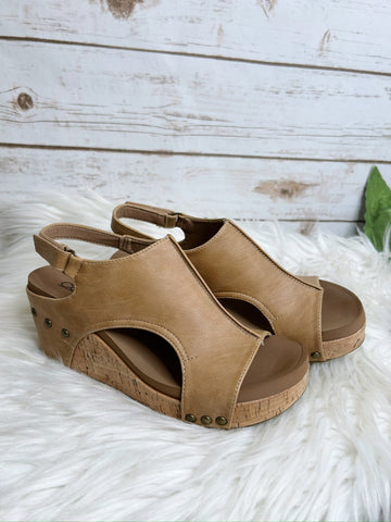 Caramel Carley's Cork Wedges