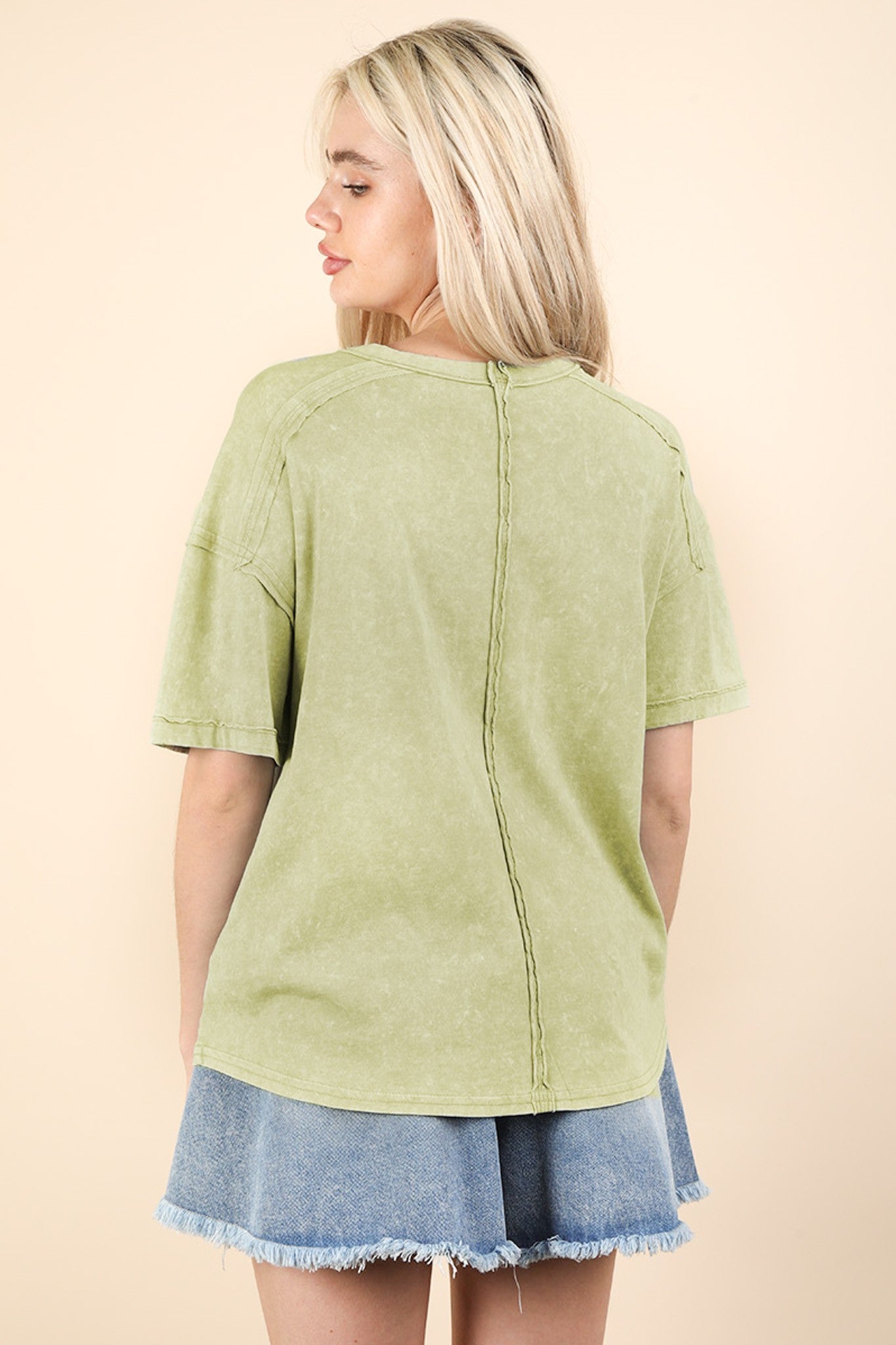Mineral Wash Basic Pocket Tee