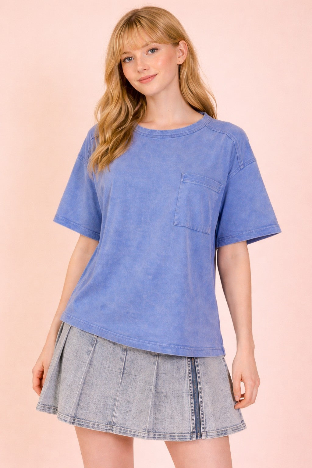 Mineral Wash Basic Pocket Tee