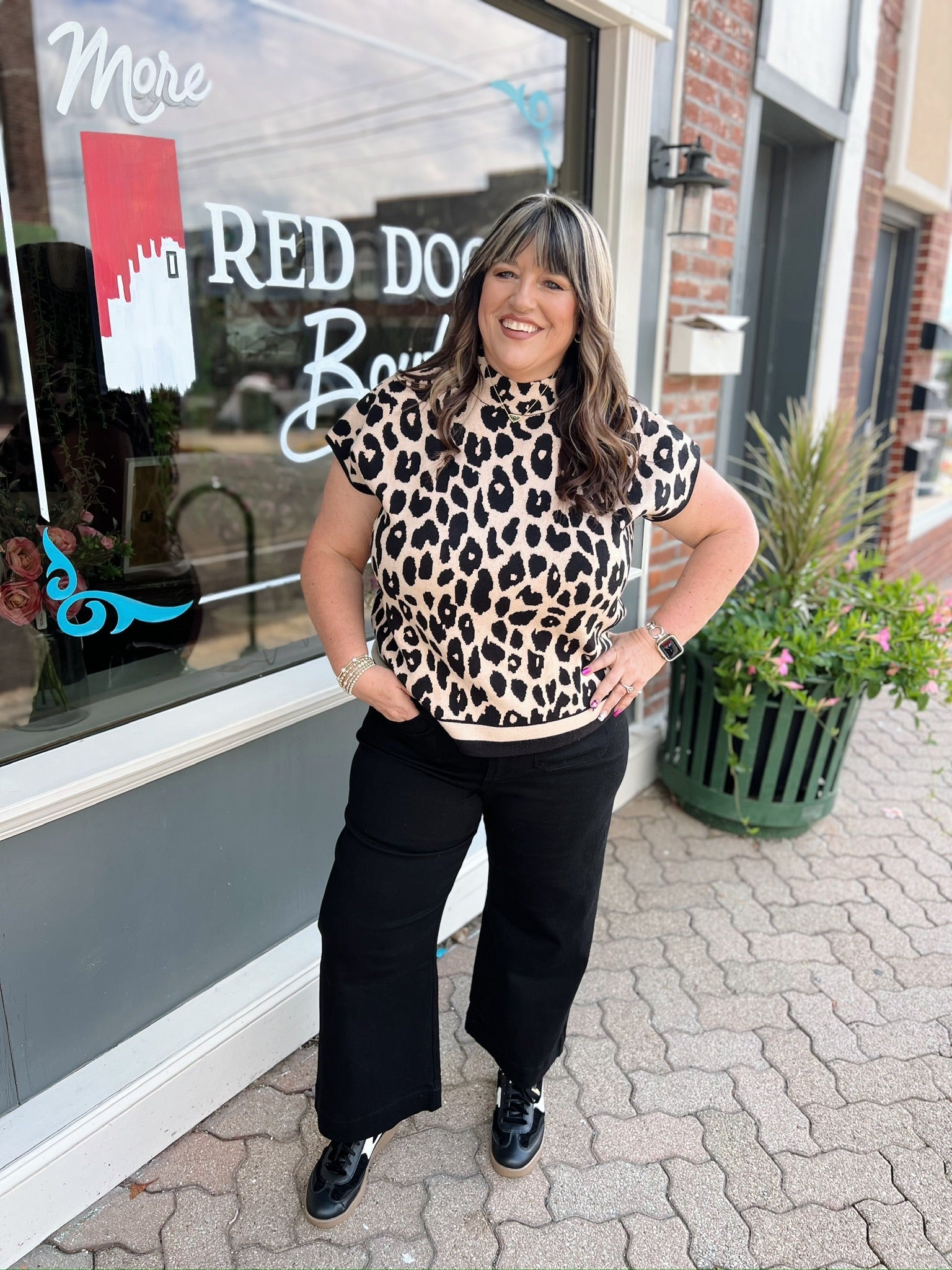 Curvy Wide Leg Pants W/ Front Pocket