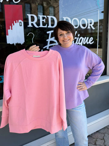 Scuba Pullover With Side Slits