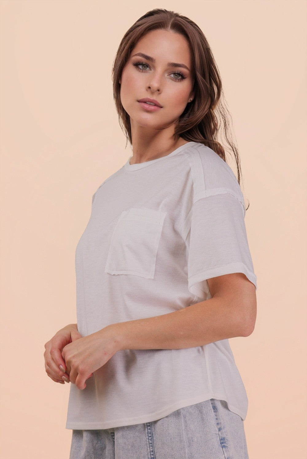 Mineral Wash Basic Pocket Tee