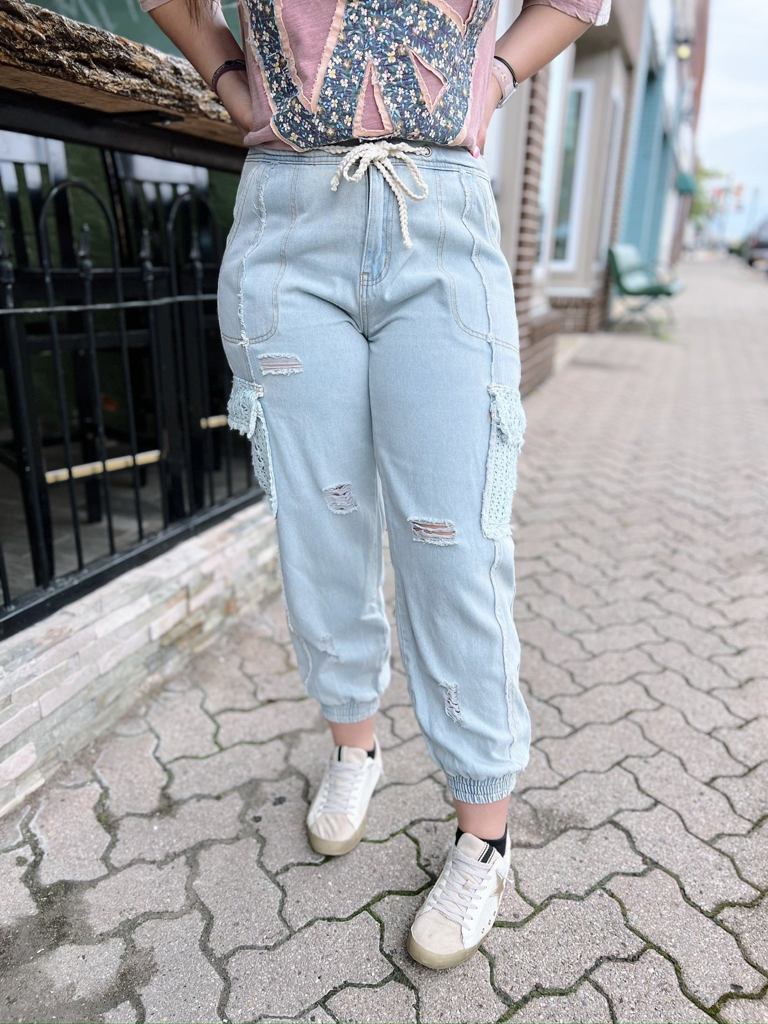 Crocheted Pocket Joggers