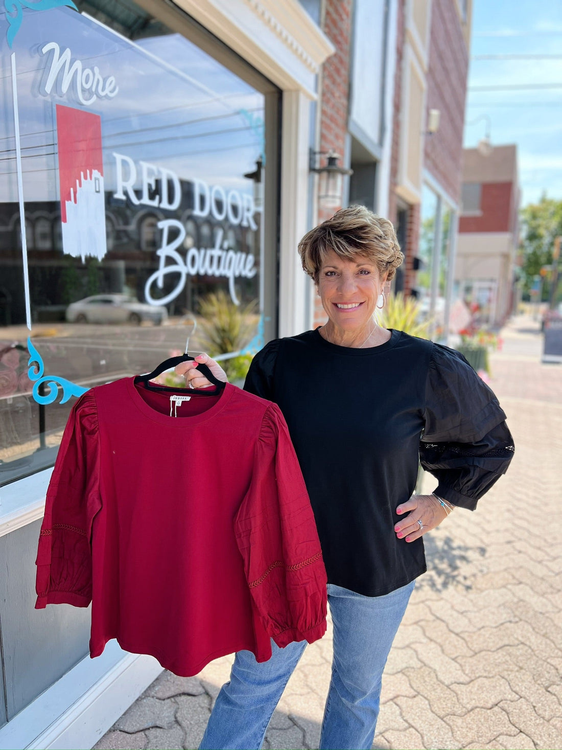 3/4 Puff crochet Sleeve Top