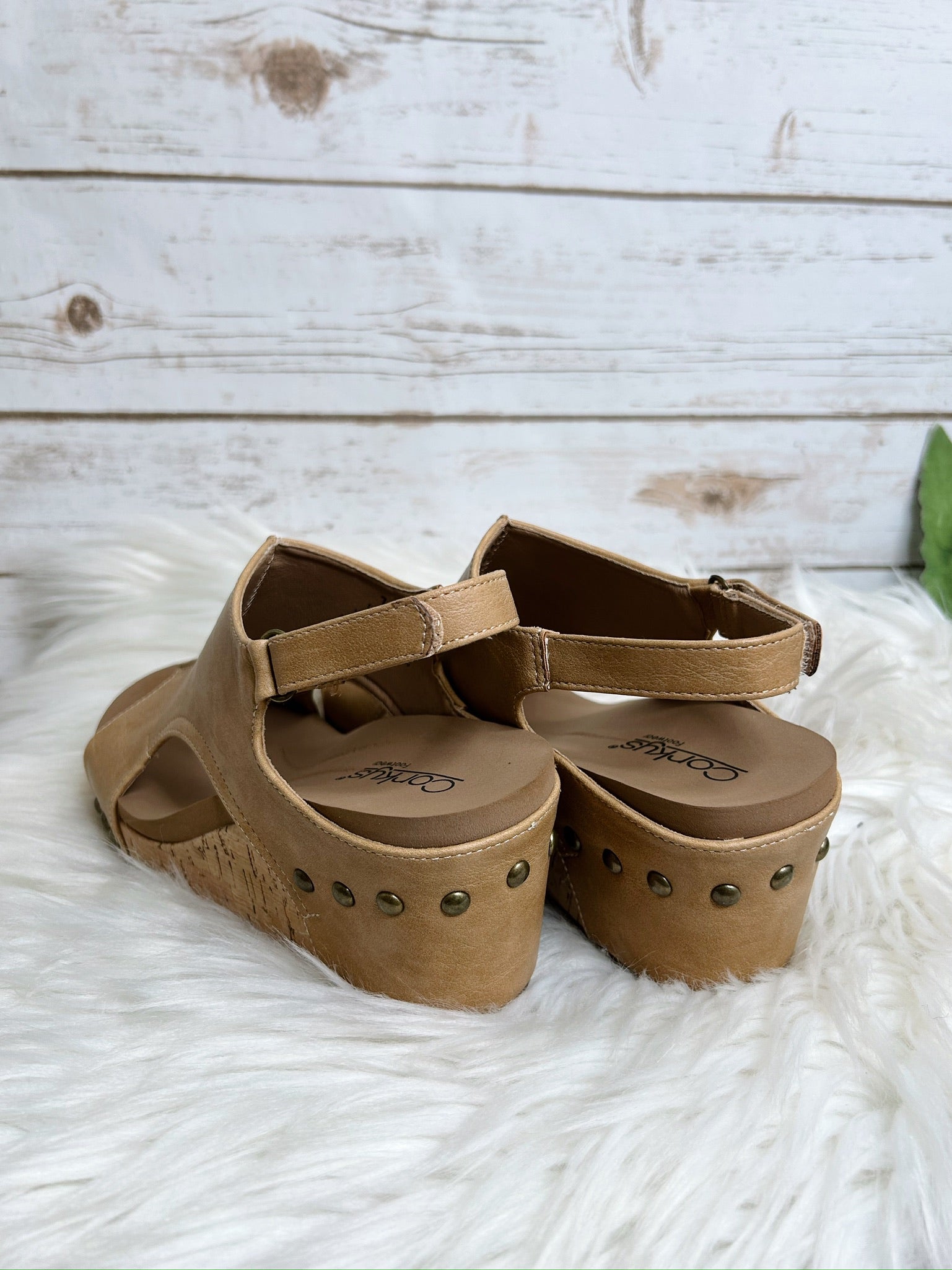 Caramel Carley's Cork Wedges