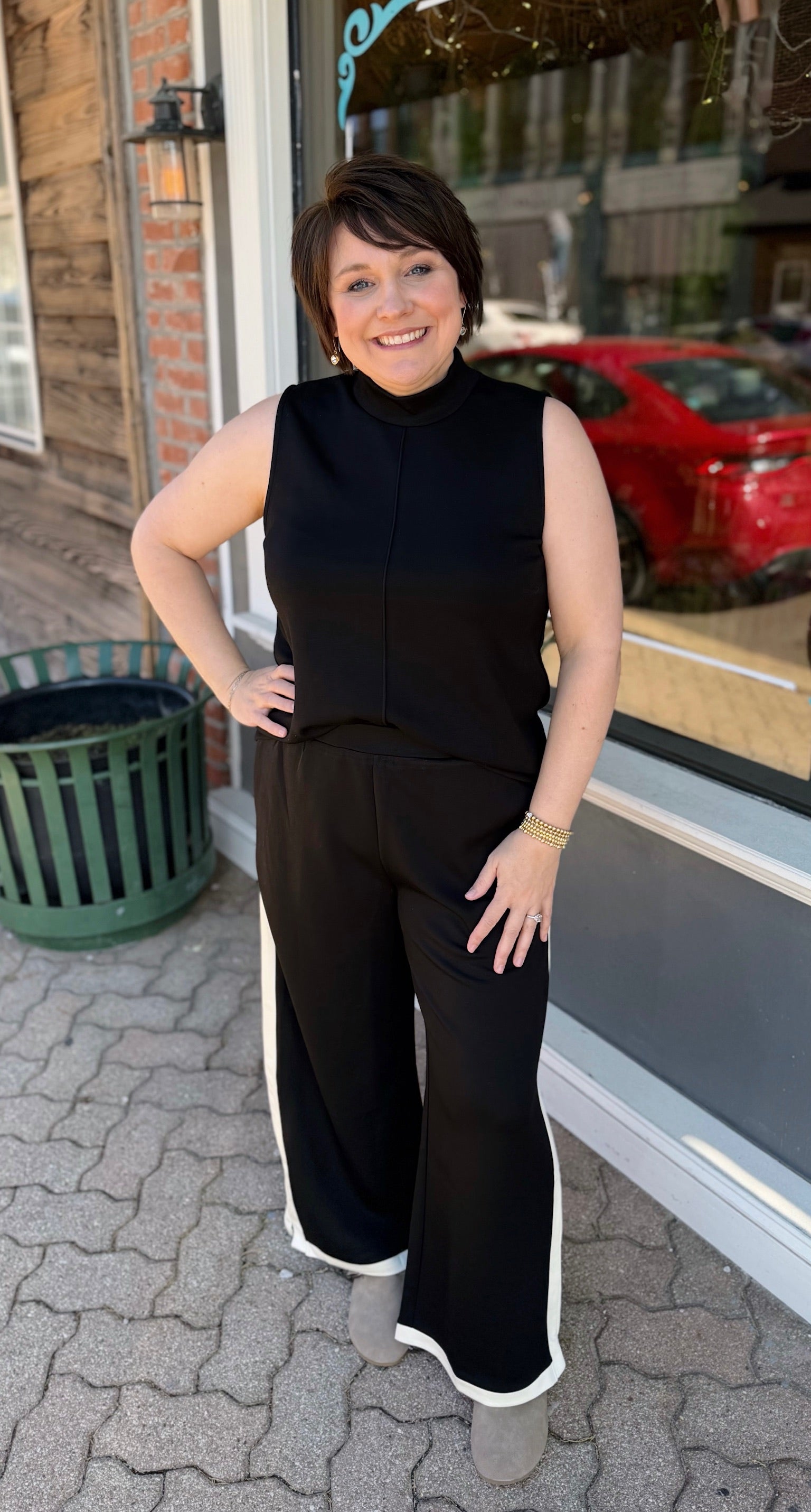 Black Modal Sleeveless Top