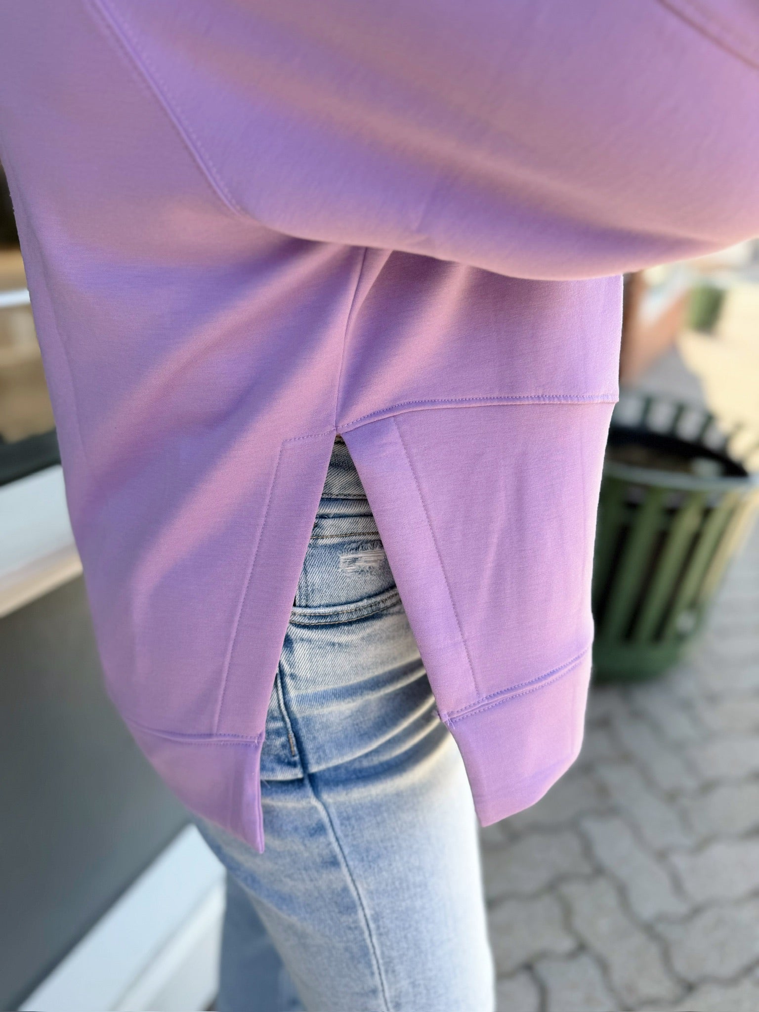 Scuba Pullover With Side Slits