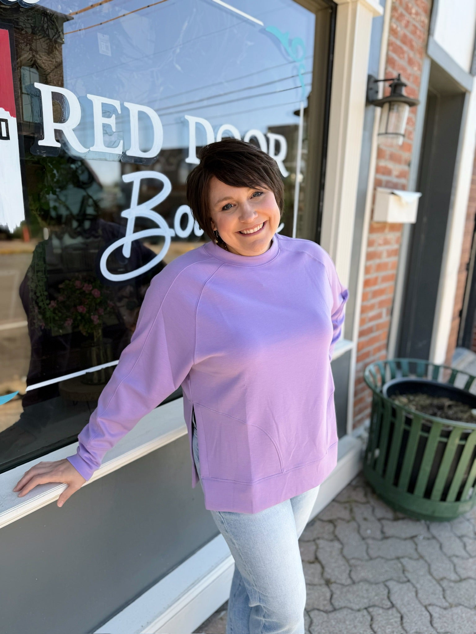 Scuba Pullover With Side Slits