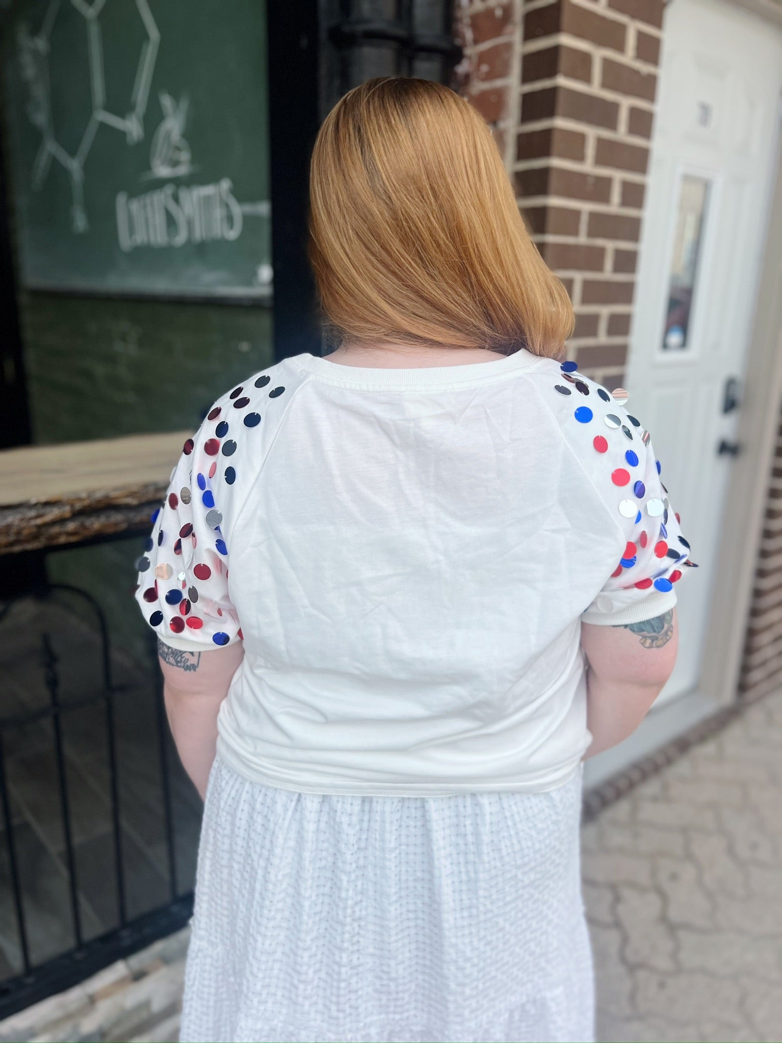 Patriotic Merica Short Sleeve Top