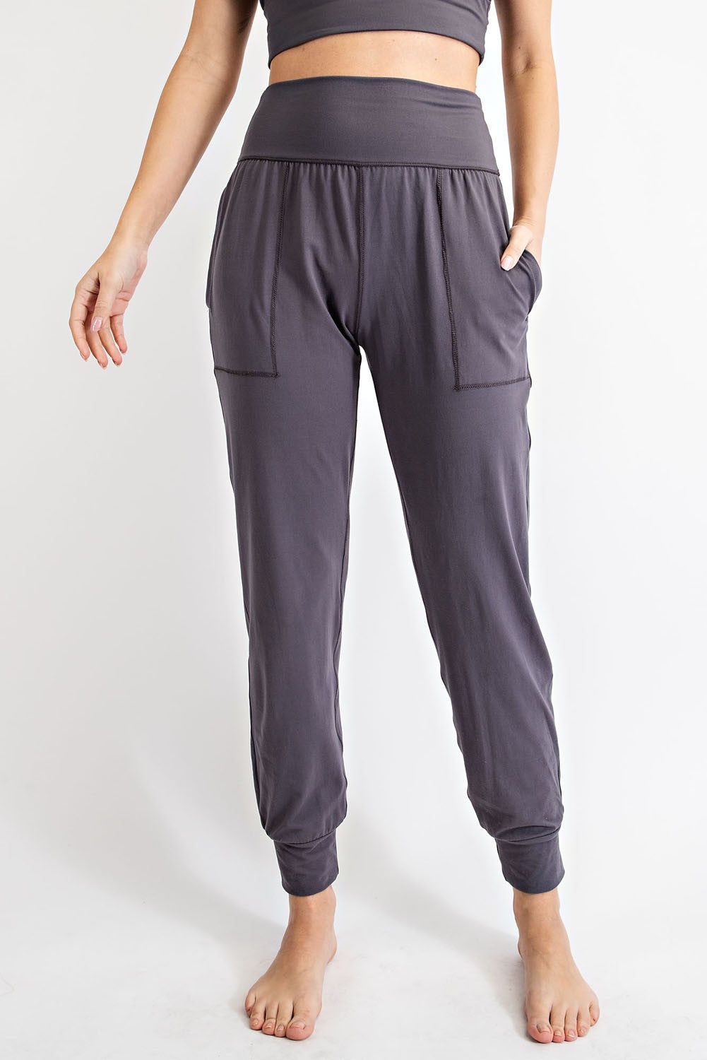 Curvy Charcoal Super Soft Joggers