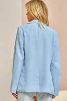 Curvy baby blue blazer