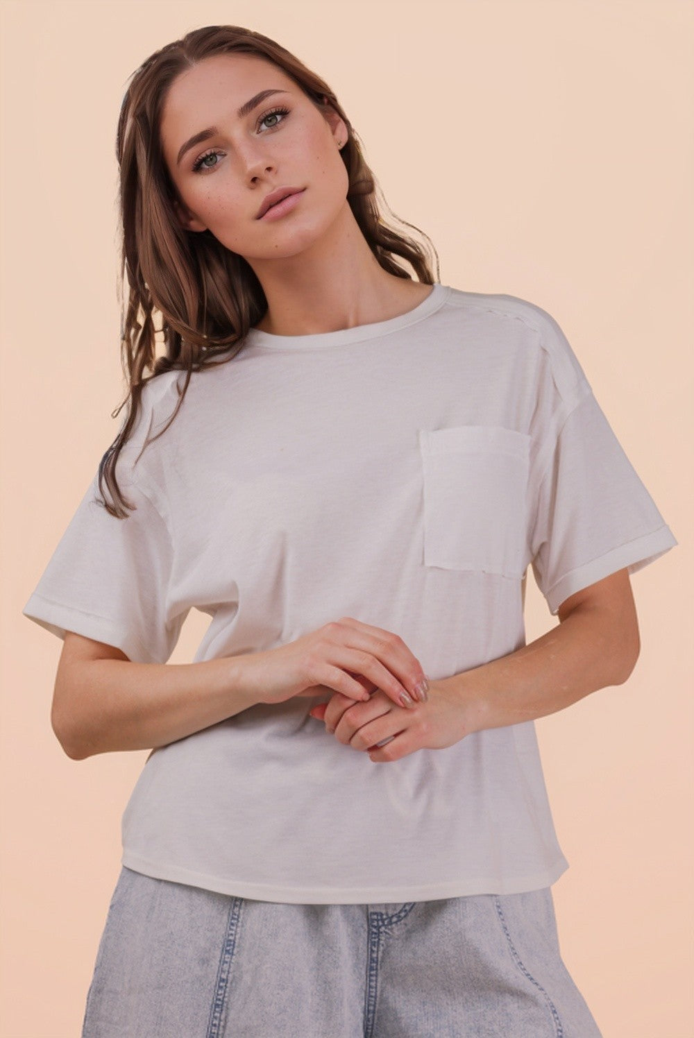 Mineral Wash Basic Pocket Tee