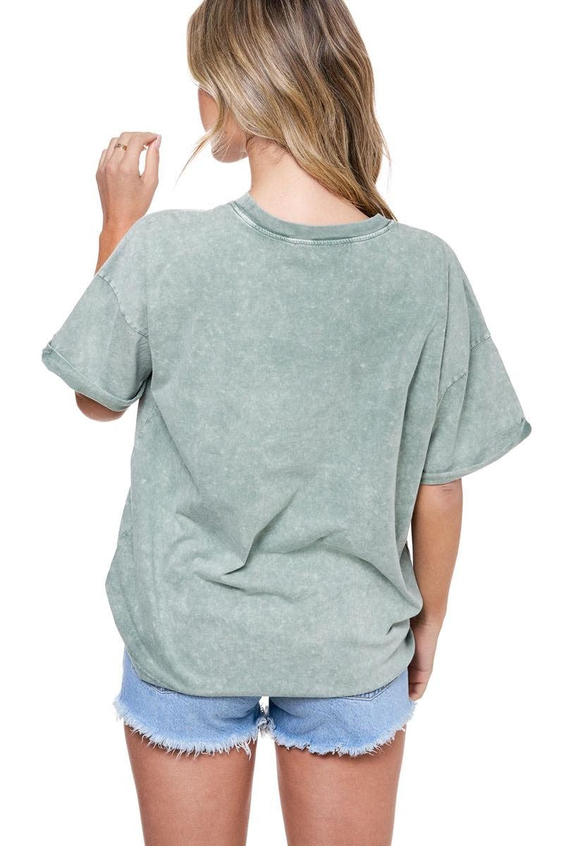 Green Dreamer Wild & Free Tiger Graphic Tee