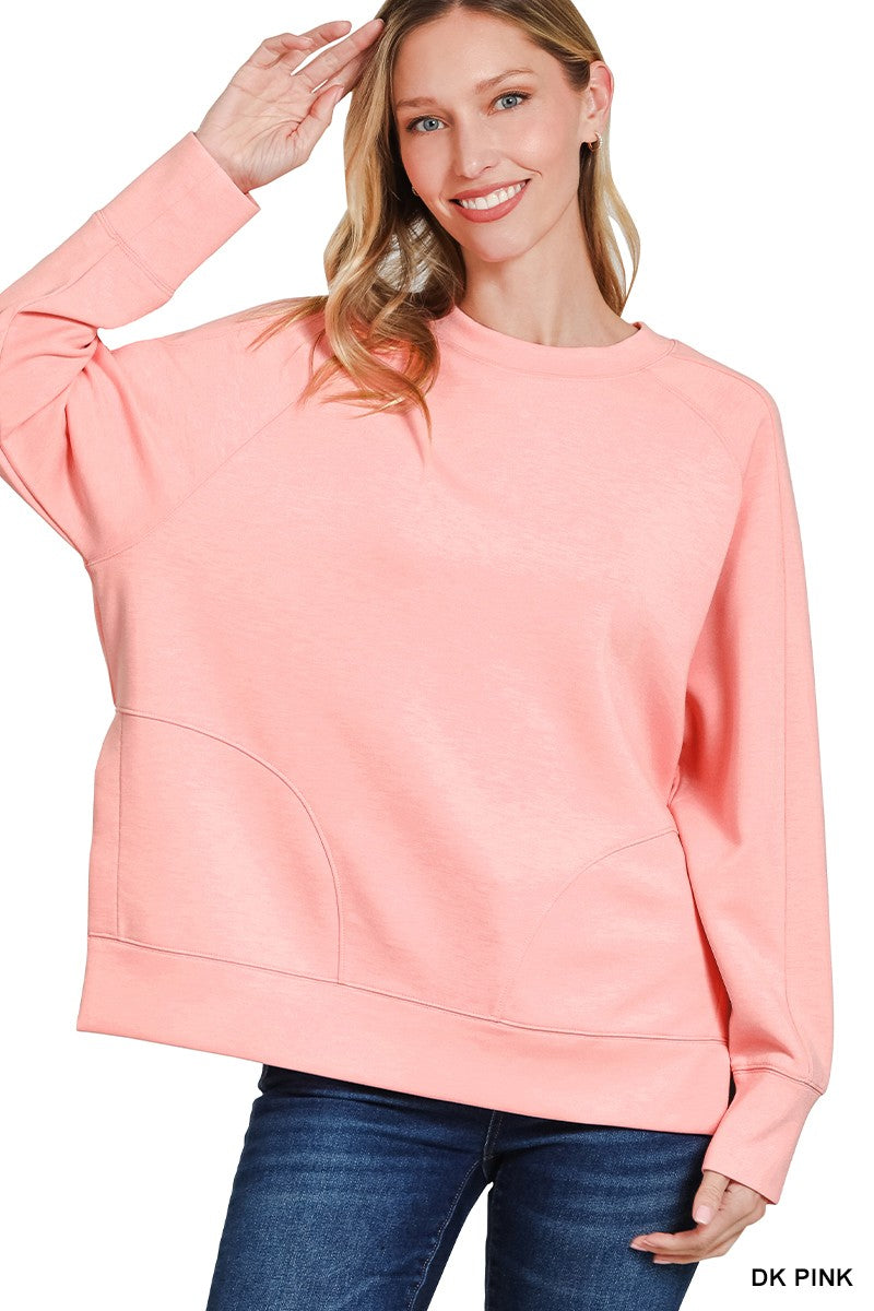 Scuba Pullover With Side Slits