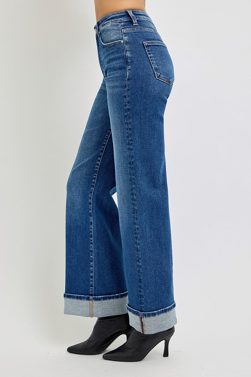 Curvy Nora's TC High Rise Cuffed Jeans
