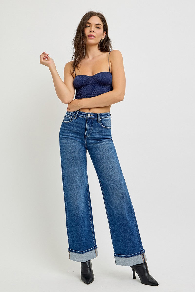 Curvy Nora's TC High Rise Cuffed Jeans