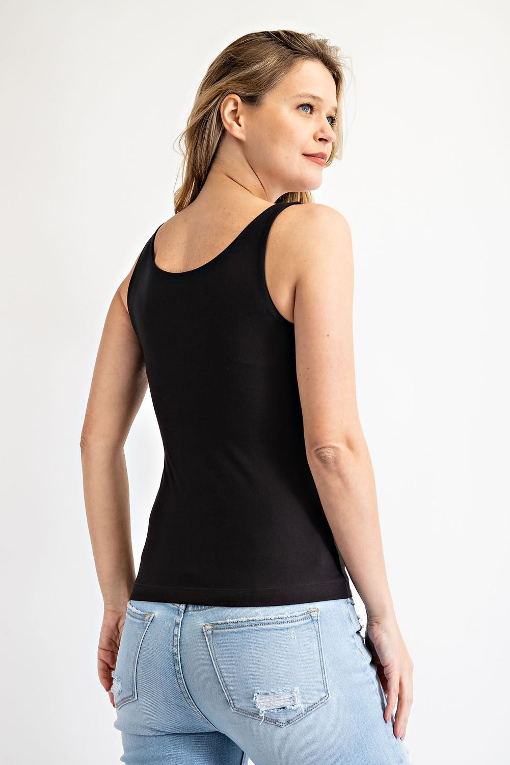 Curvy Butter Yoga Fabric Round Neck Tank