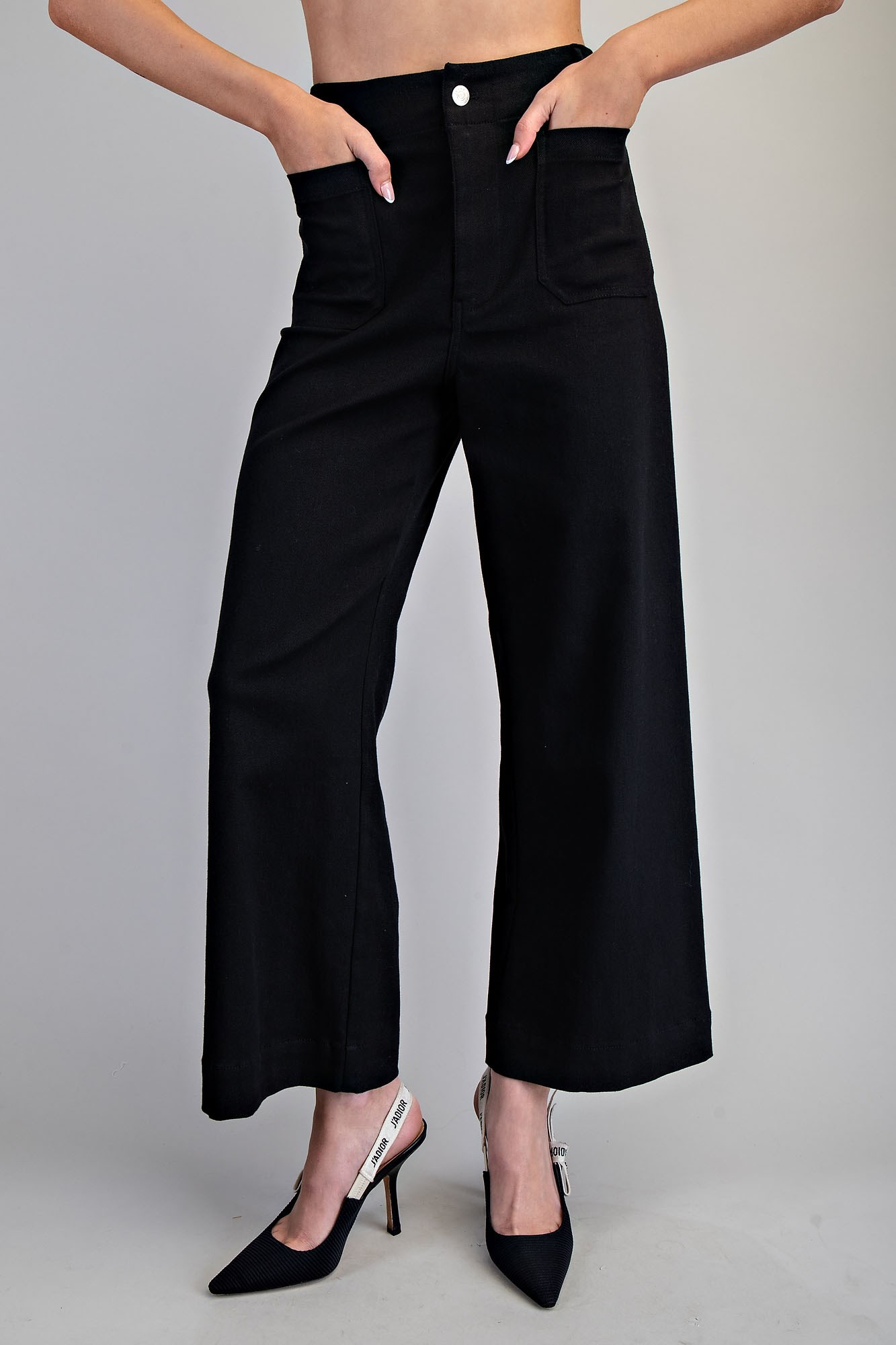 Curvy Soft Washed Wide Leg Pants