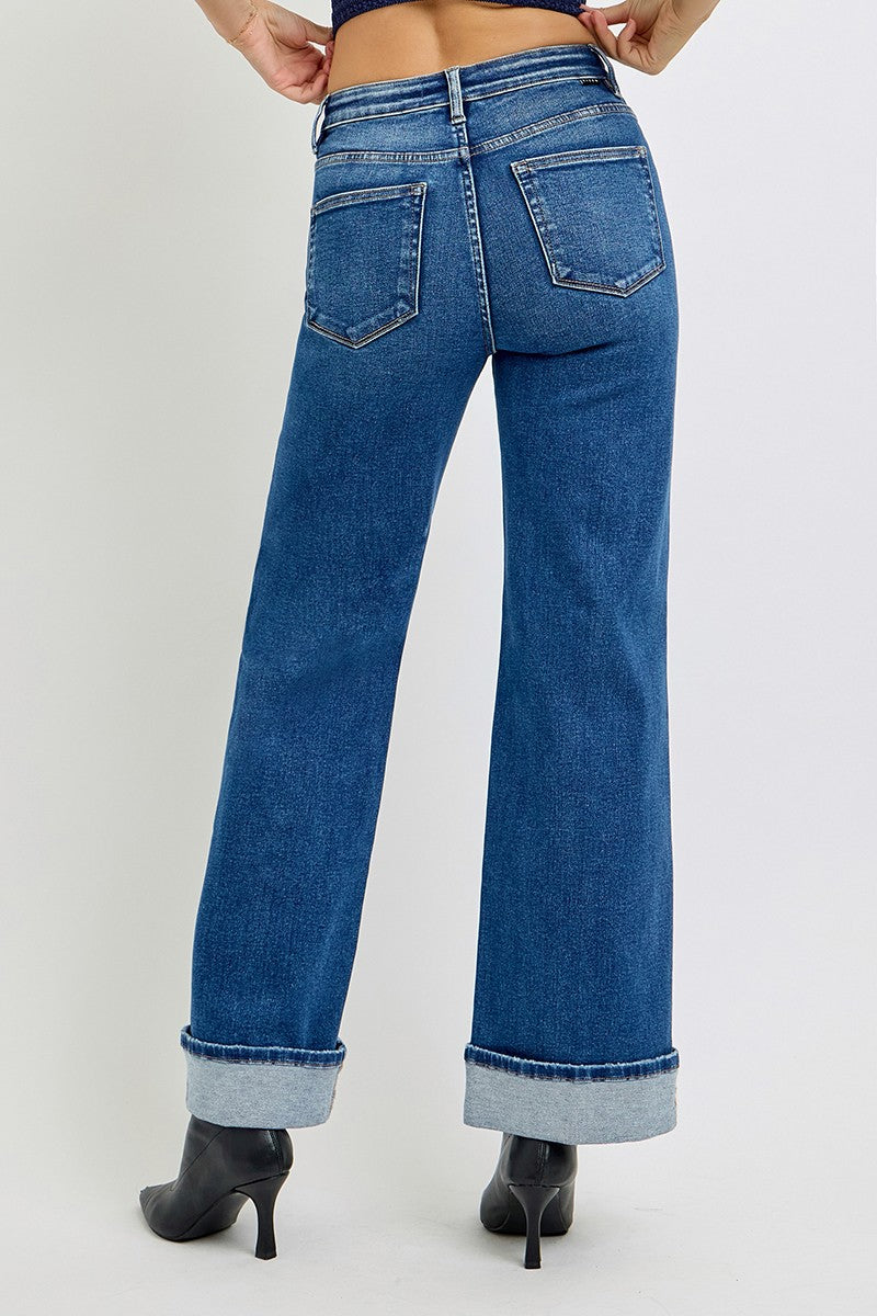 Curvy Nora's TC High Rise Cuffed Jeans