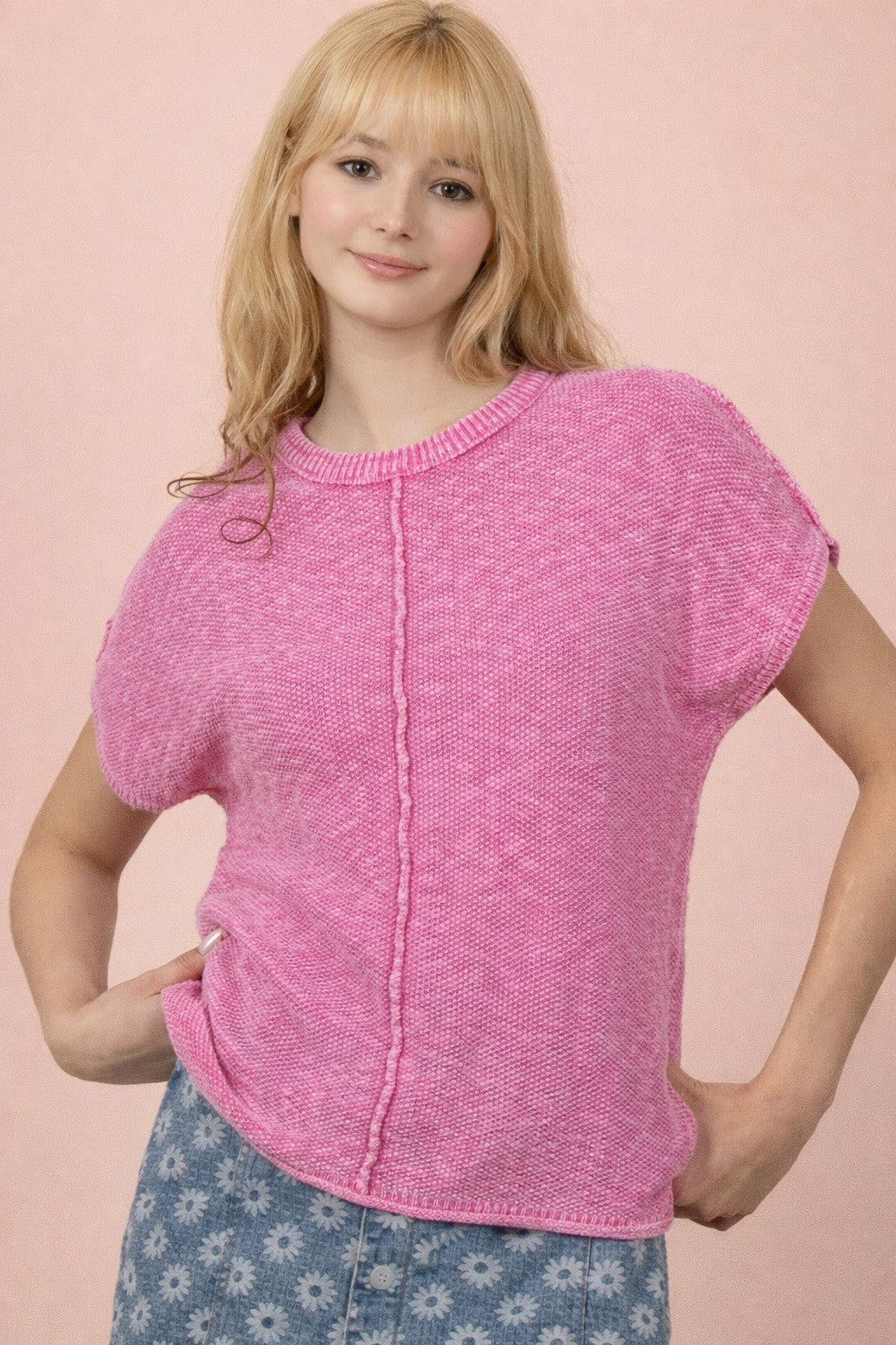 Curvy Out Seam Sleeveless top