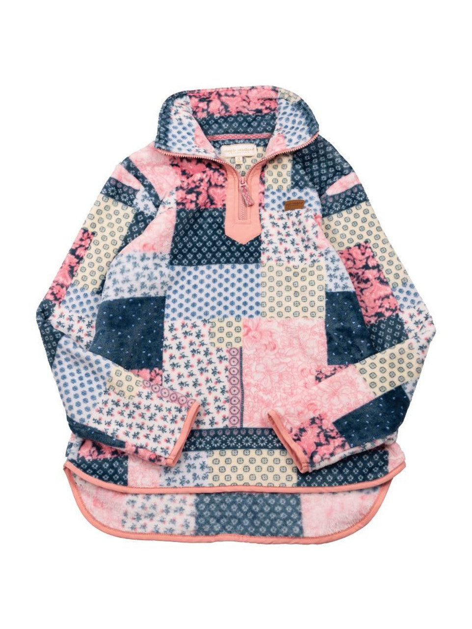 Colorful Fleece Quilt Pattern Pullover