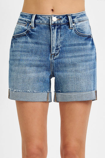 Curvy Julietta High Rise Cuffed Shorts