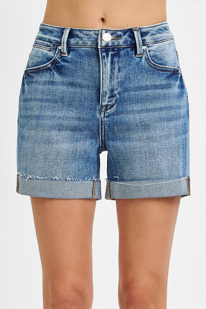 Curvy Julietta High Rise Cuffed Shorts