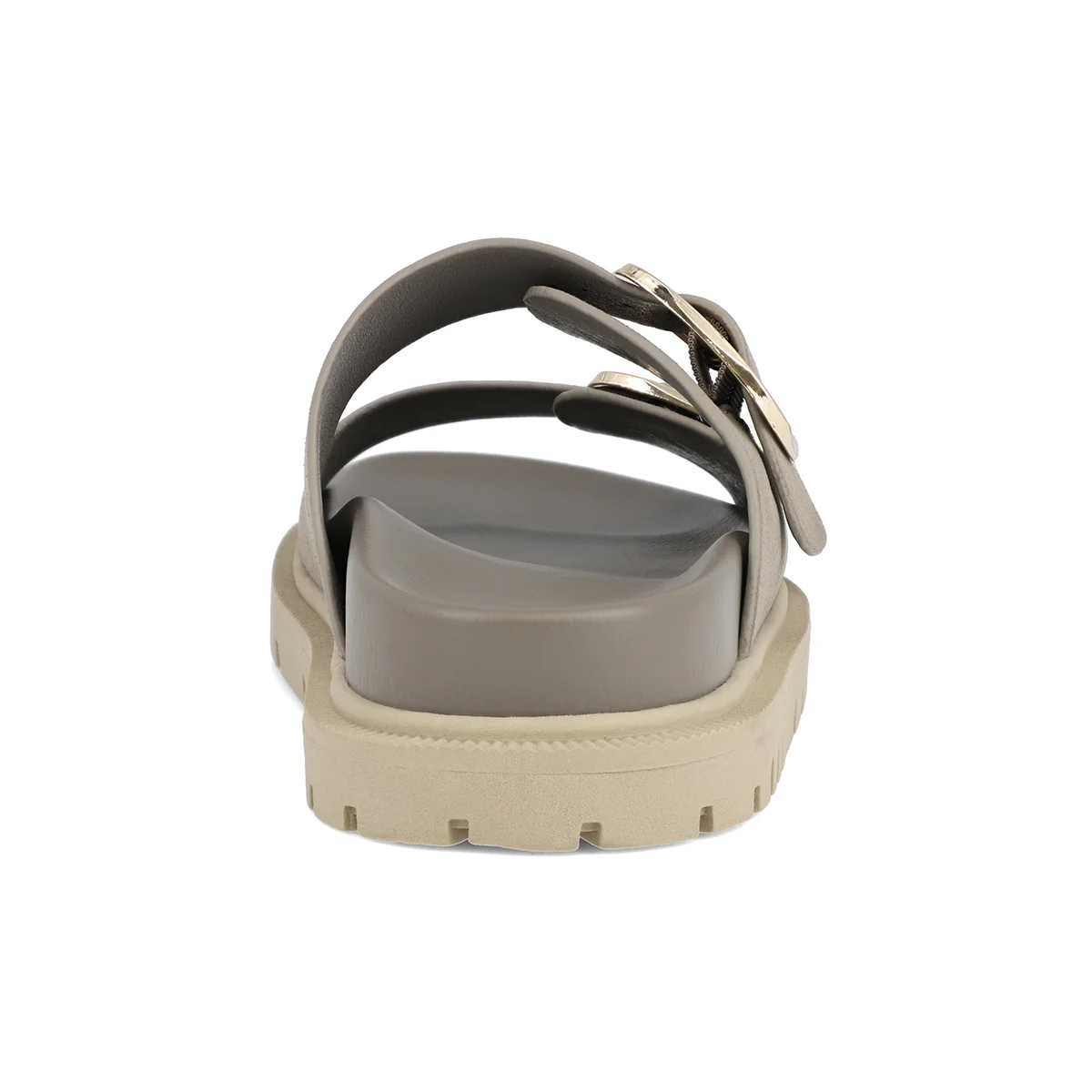 Franci's Dual Strap Gold Buckle Sandals