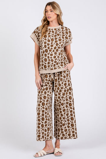 Leopard Short Sleeve Set