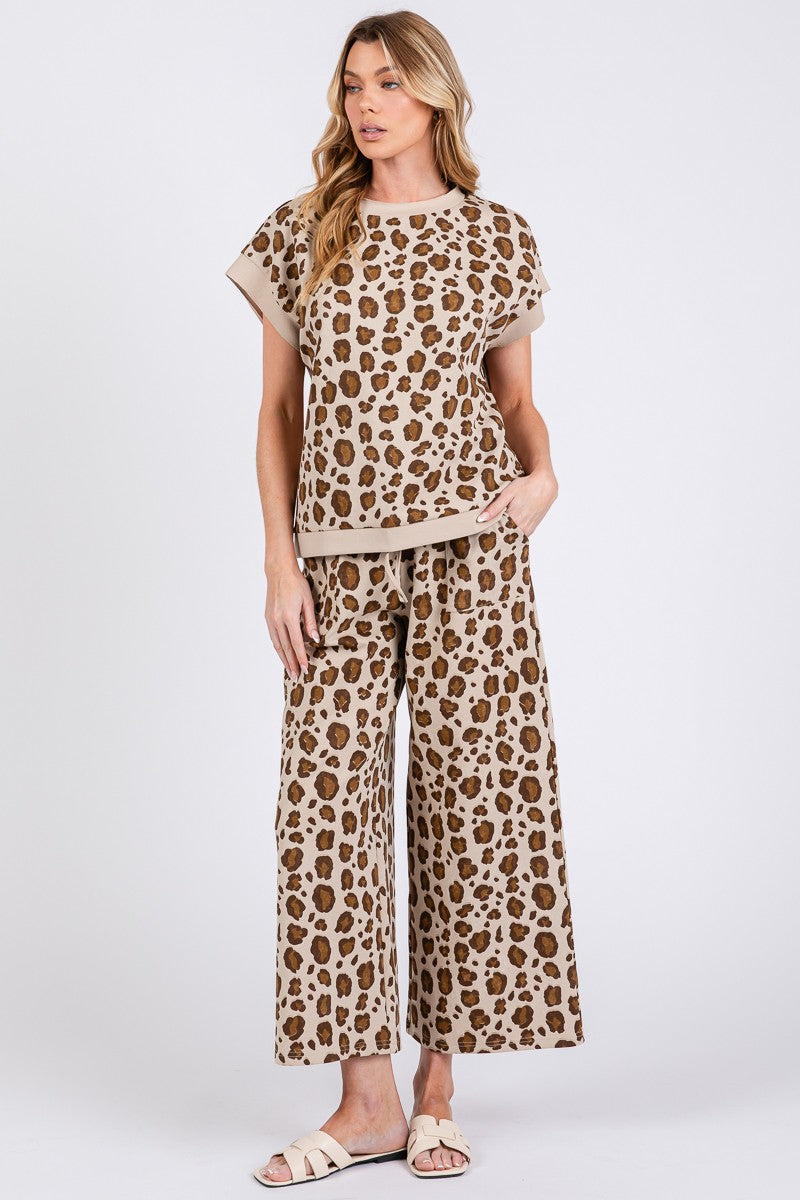 Leopard Short Sleeve Set