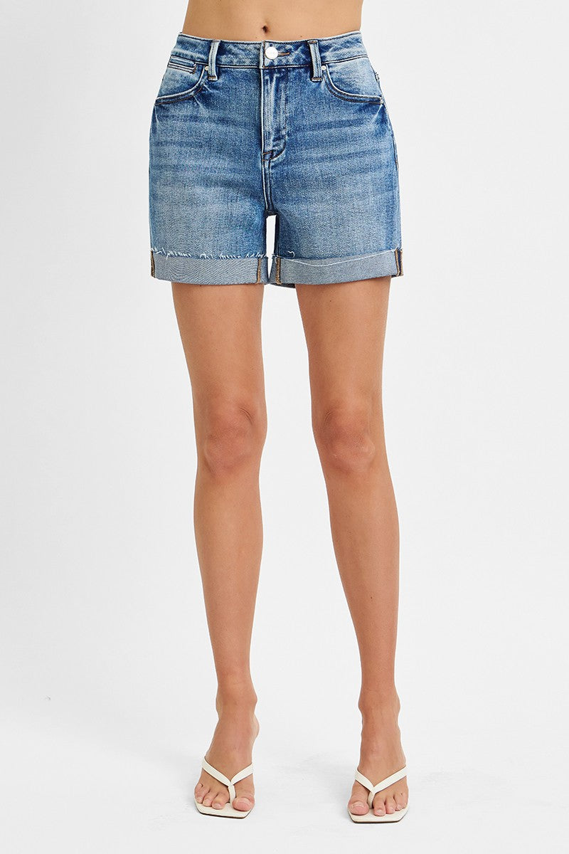 Curvy Julietta High Rise Cuffed Shorts