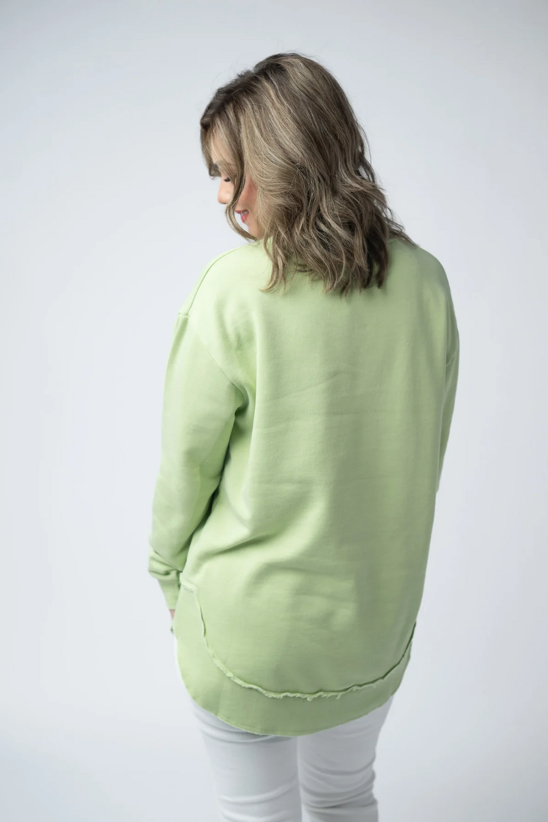 Green Vintage Wash Pullover