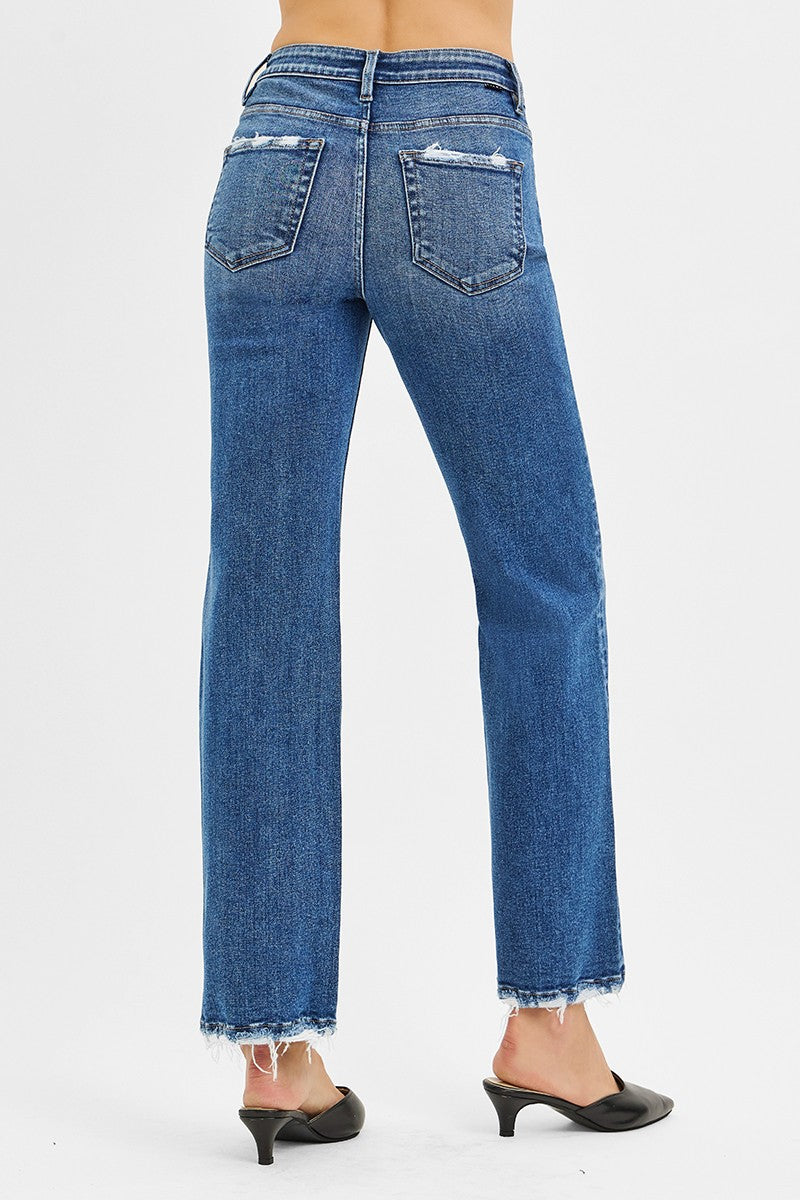 Liza's TC High Rise Distressed Ankle Jeans
