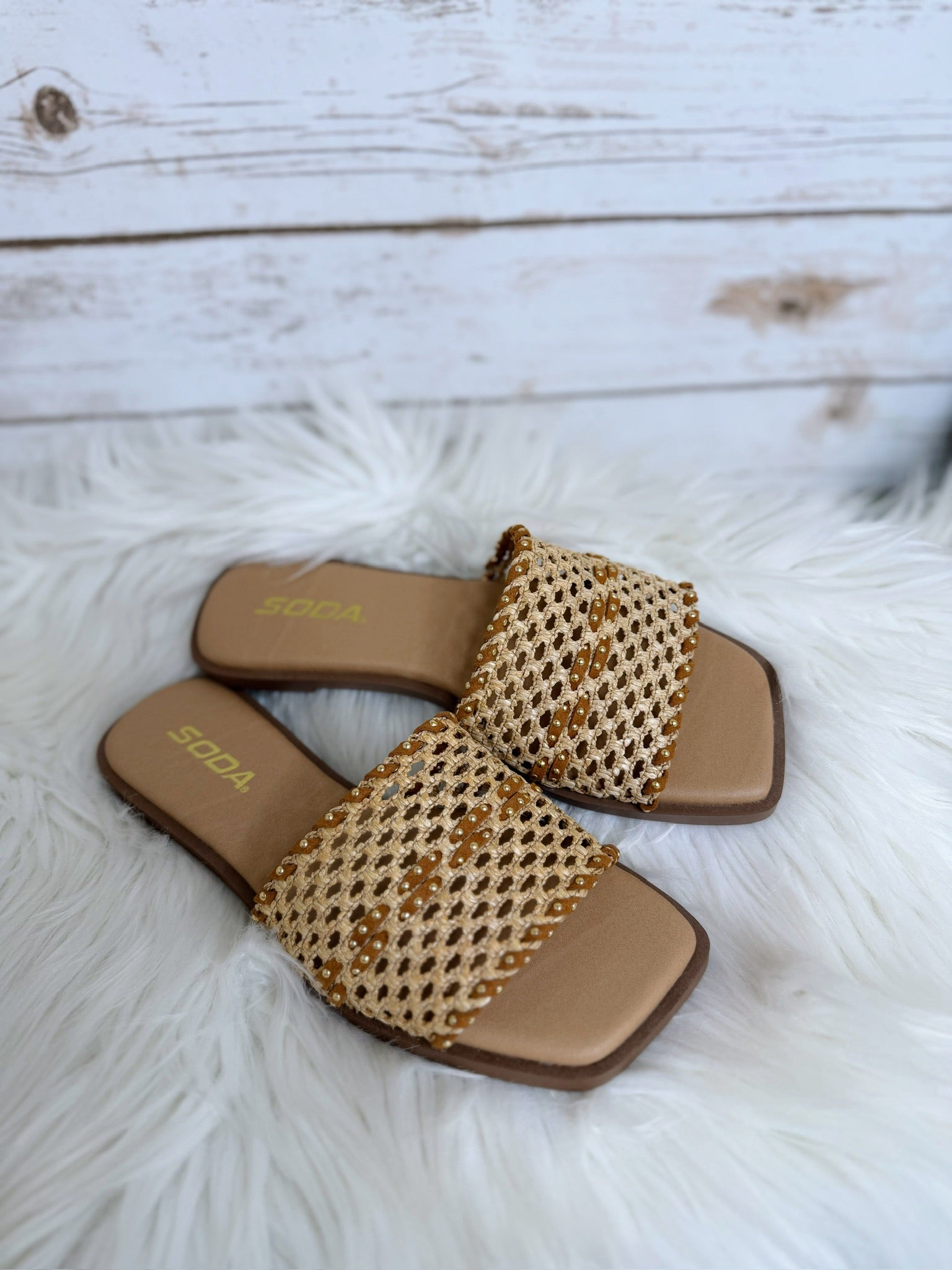 Zoey's Rattan Flat Sandal