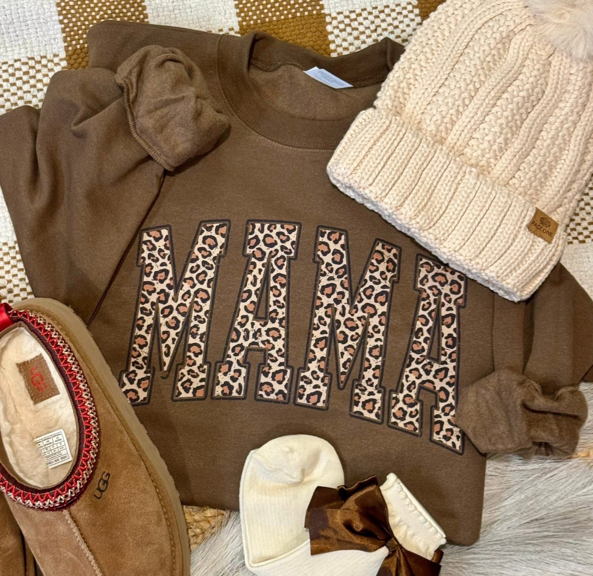 Leopard Mama Crewneck